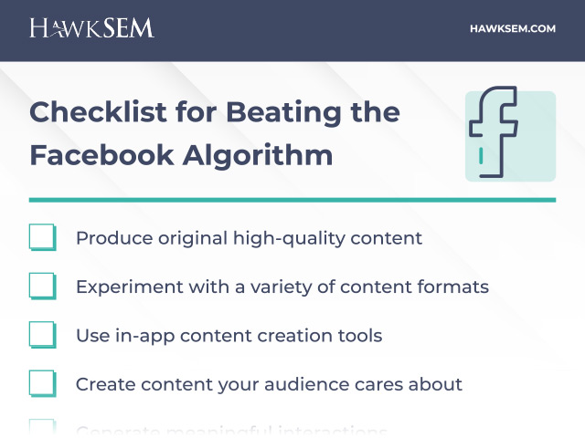 Beat Facebook Algorithm Checklist Cover Image