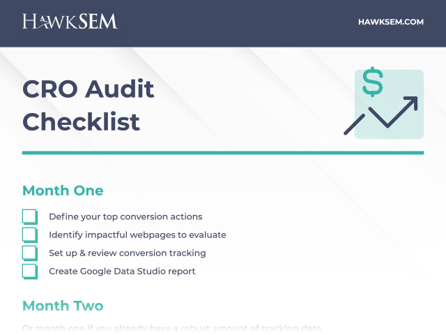 CRO Audit Checklist Cover Image