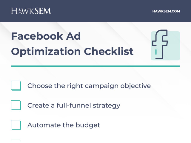 Facebook Ad Optimization Checklist