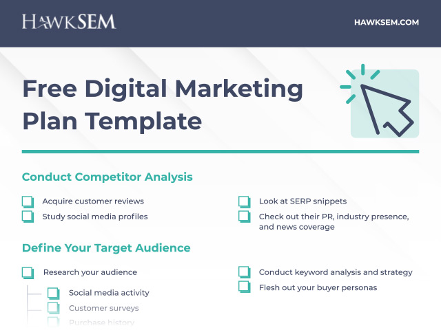 Free Digital Marketing Plan Checklist Cover Image