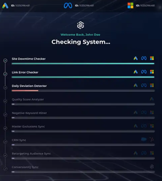ConversionIQ dashboard