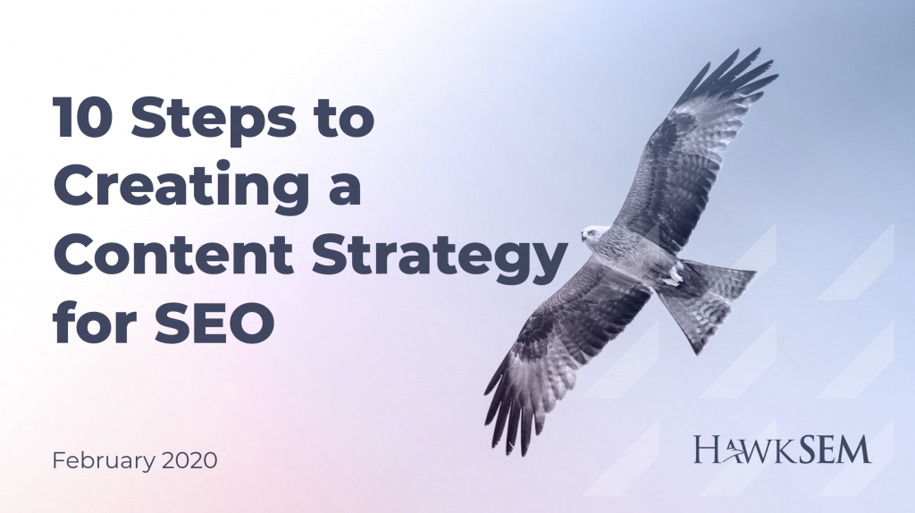 Creating a Content Strategy for SEO - HawkSEM webinar