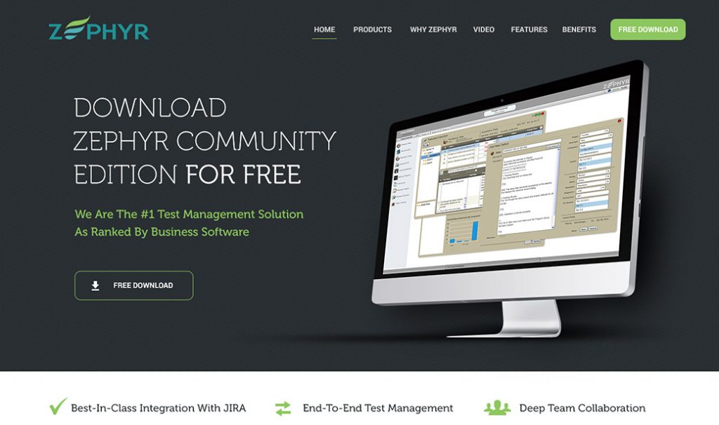 zephyr landing page