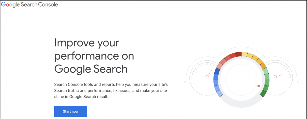 google search console dashboard