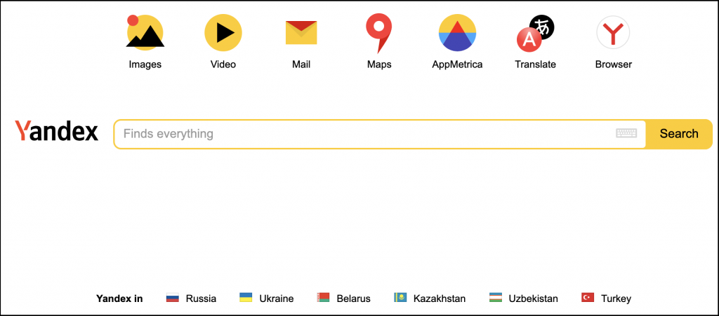yandex homepage