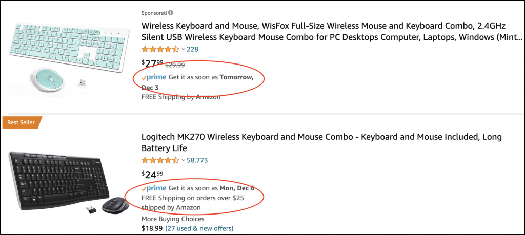 Wireless Keyboard and Mouse, WisFox Full-Size Wireless Mouse and Keyboard  Combo, 2.4GHz Silent USB Wireless Keyboard Mouse Combo for PC Desktops