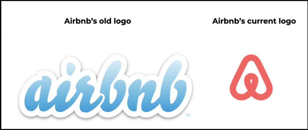 airbnb logos old and new