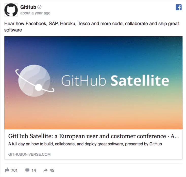 GitHub ad