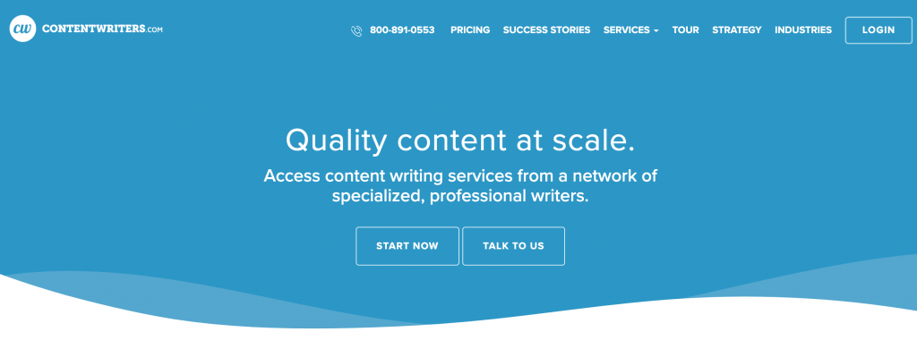 ContentWriters homepage