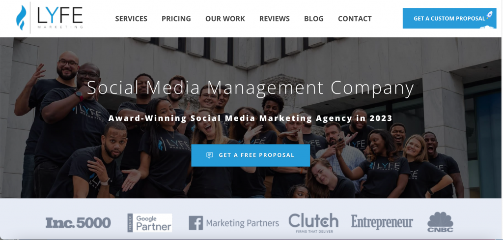 Lyfe Marketing PPC agency for Realtors - homepage