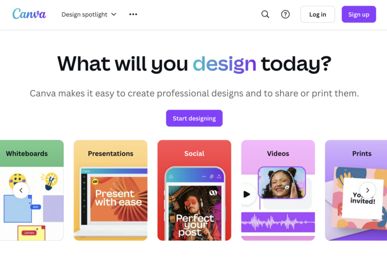 Canva graphic design tool