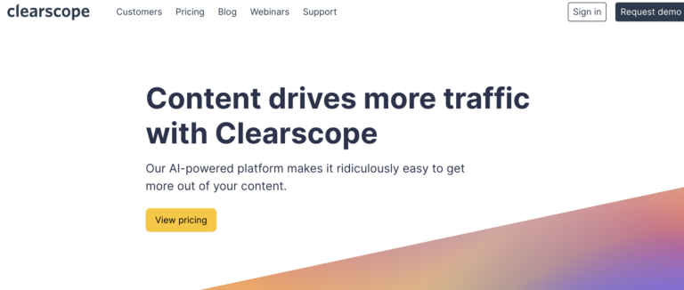 Clearscope SEO writing tool