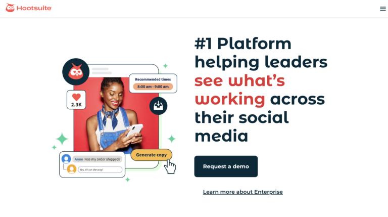 Hootsuite social media marketing tool