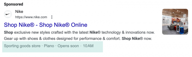 googe search results screenshot