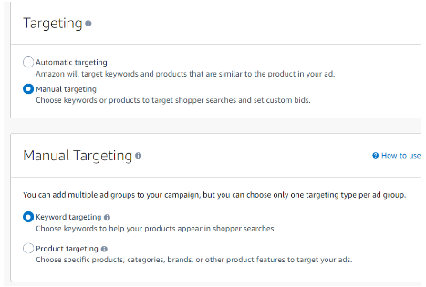 Determine your targeting options based on your campaign goals