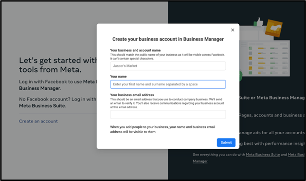 Create a business