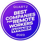 Quartz Best Companies for Remote Workers 2022
