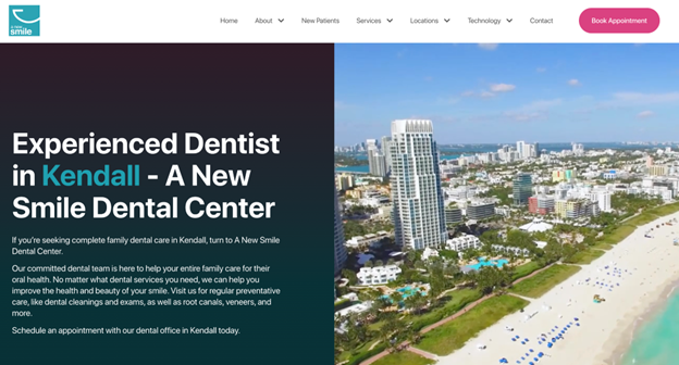 Kendall dentist page