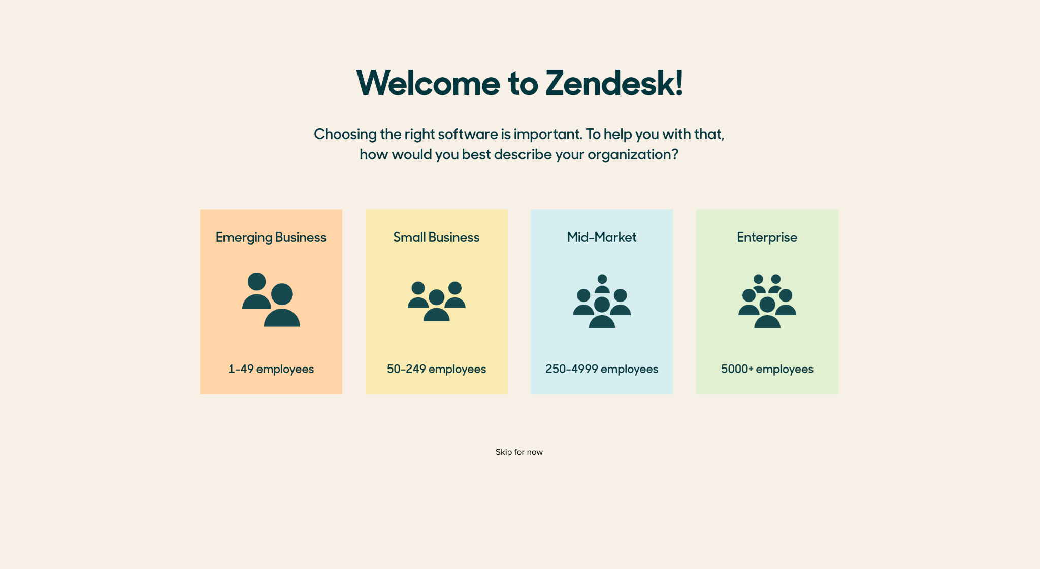 An example of Zendesk's Saas landing page.