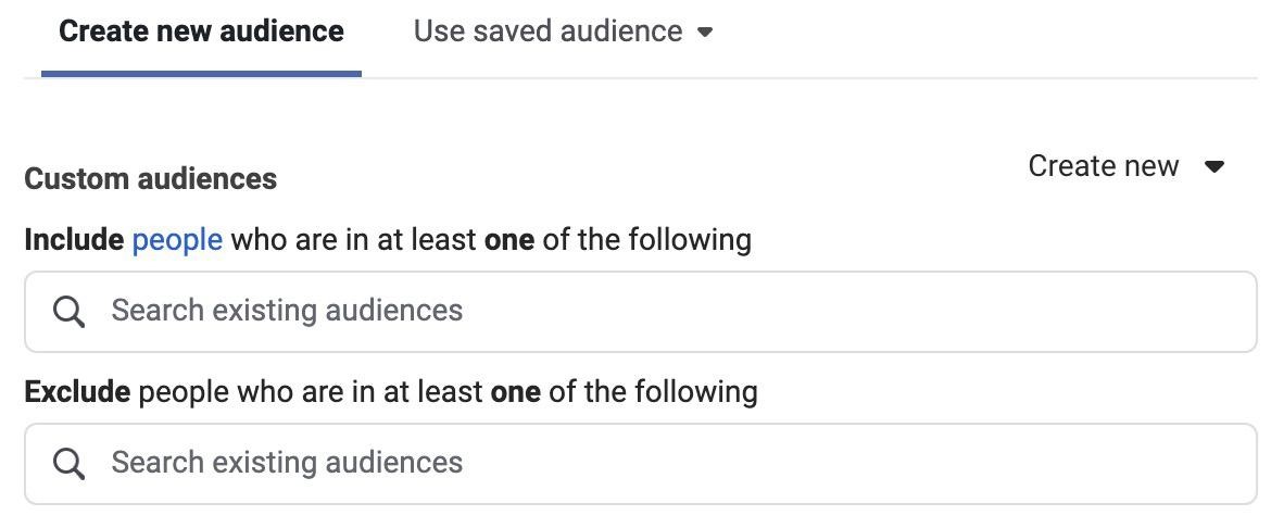 select the audience