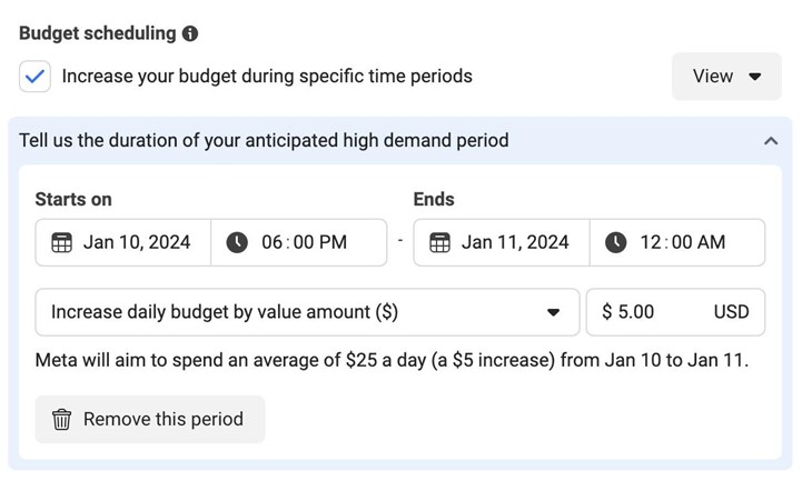 budget scheduling