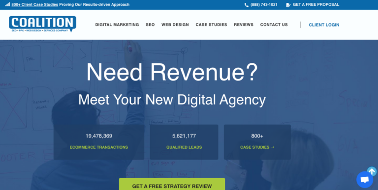 coalition homepage