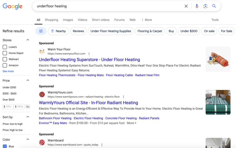 hvac on serp
