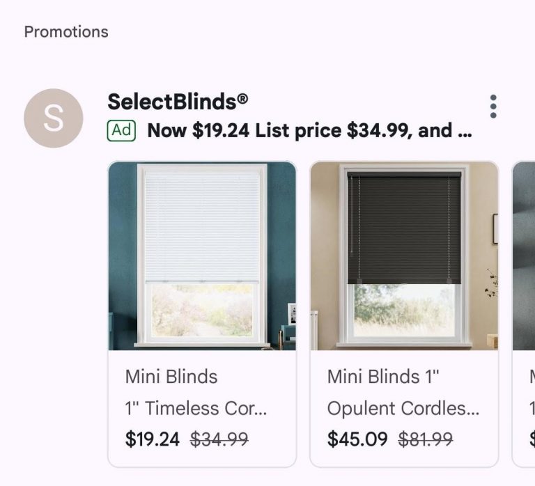 Carousel image ads