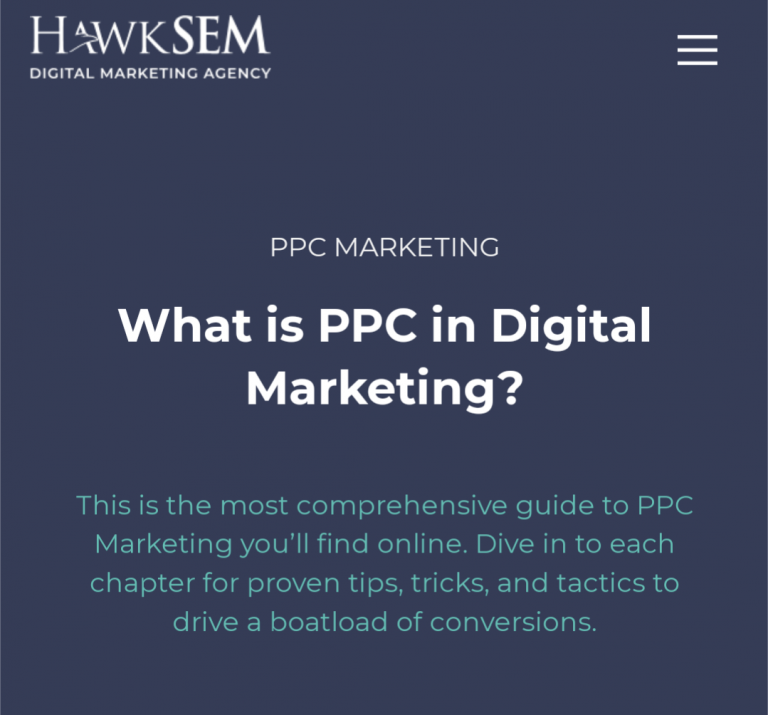 ppc marketing topic cluster