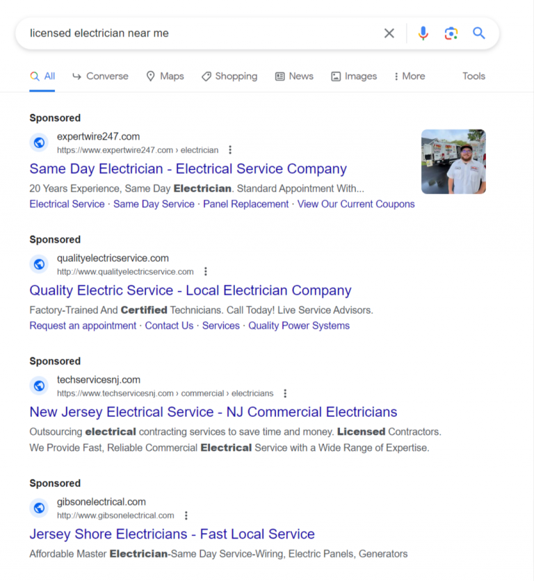 ppc for electrician example