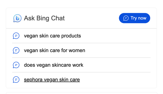 Ask Bing Chat