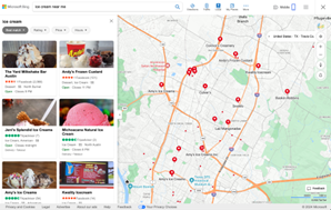 Bing Places maps