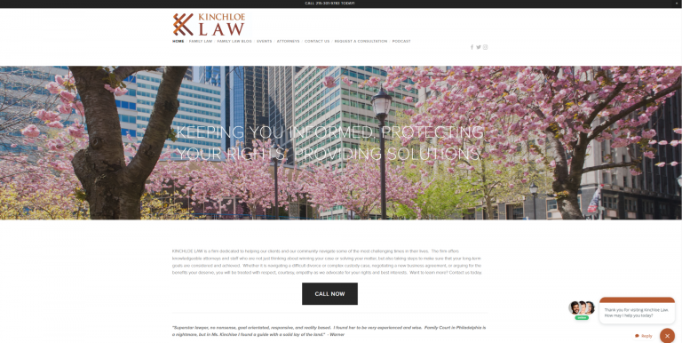 Kinchloe Law website