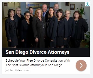 Google display ad for a San Diego divorce attorney firm