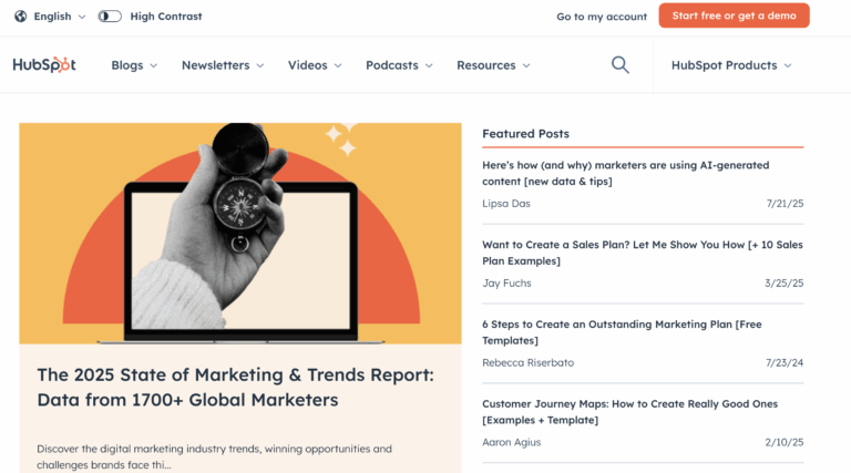 hubspot marketing blog 2025