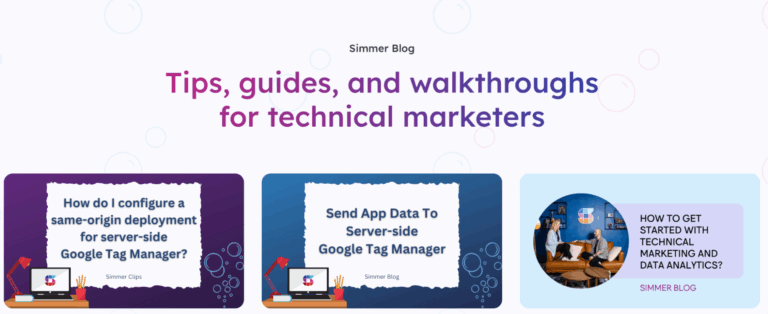 Simmer - Best technical marketing blog