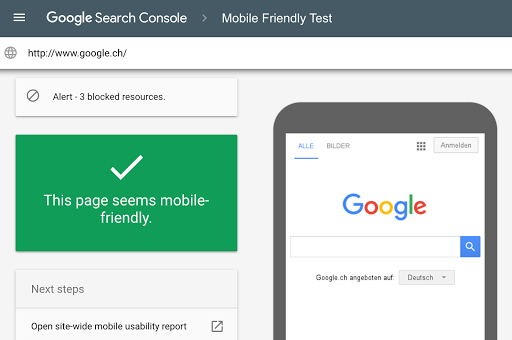Check your site’s mobile responsiveness on Google Search Console