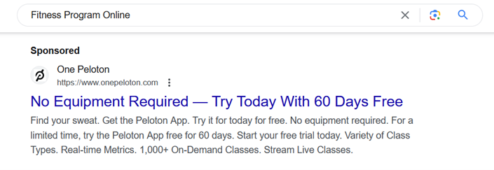 Fitness program online