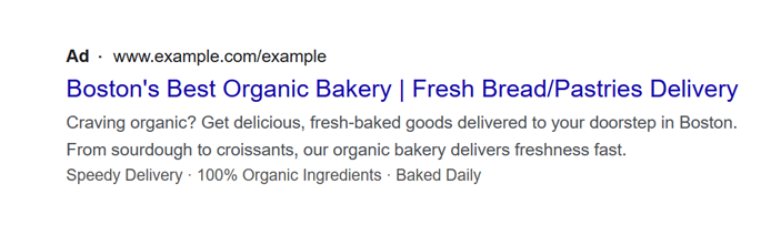 Inclusion of target keywords