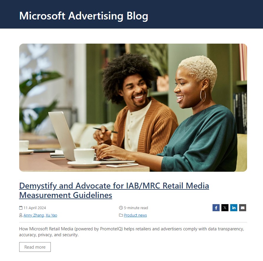 Microsoft Advertising blog
