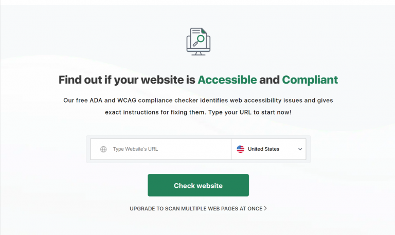 Accessibility Checker to see if your website is accessible or has accessibility issues