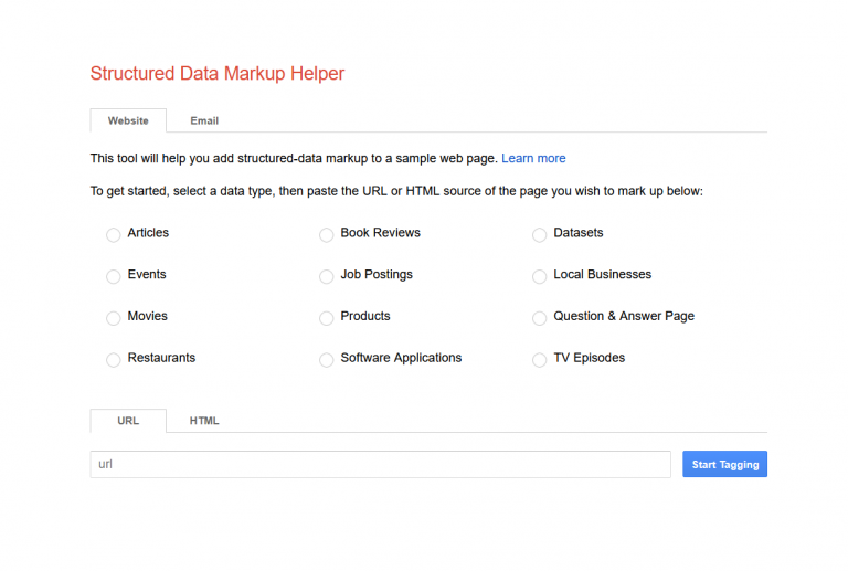 Structured Data Markup Helper