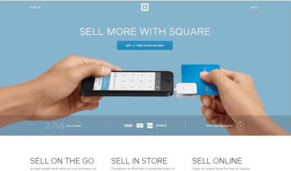 Old Square landing page