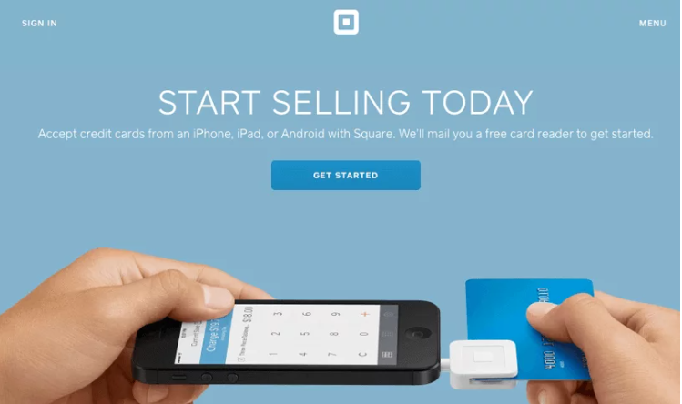 New Square landing page