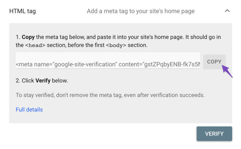 Connect Shopify store with Google Search Console