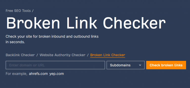 Free Broken Link Checker