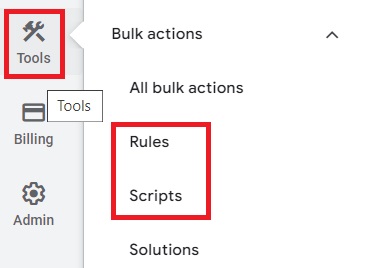 Rules and scripts in Google Ads