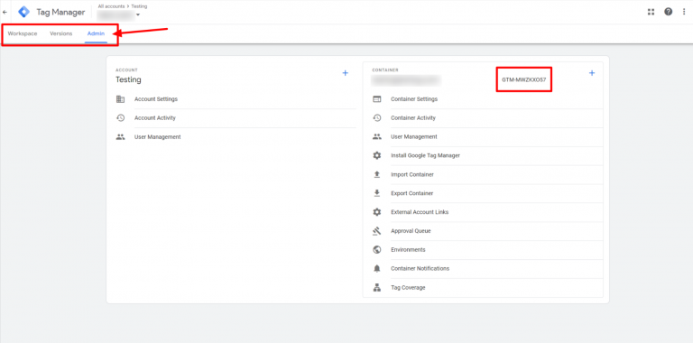 Find Google Tag Manager ID