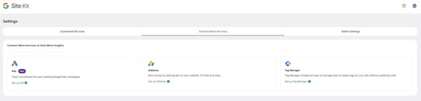 Google Site Kit plugin on WordPress