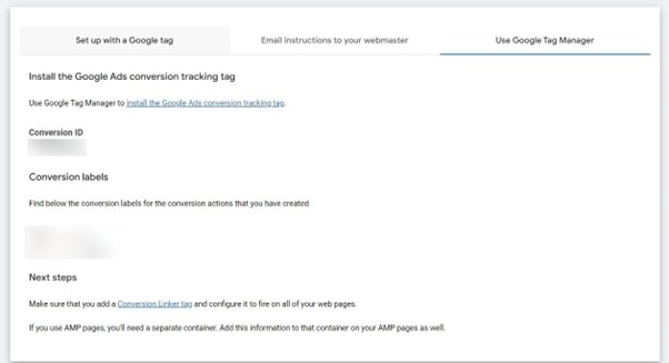 Google Tag Manager code
